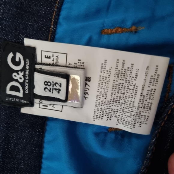 Dolce and gabbana panelled cotton/wool blend knee length pencil skirt.IT 42 - Picture 3 of 4